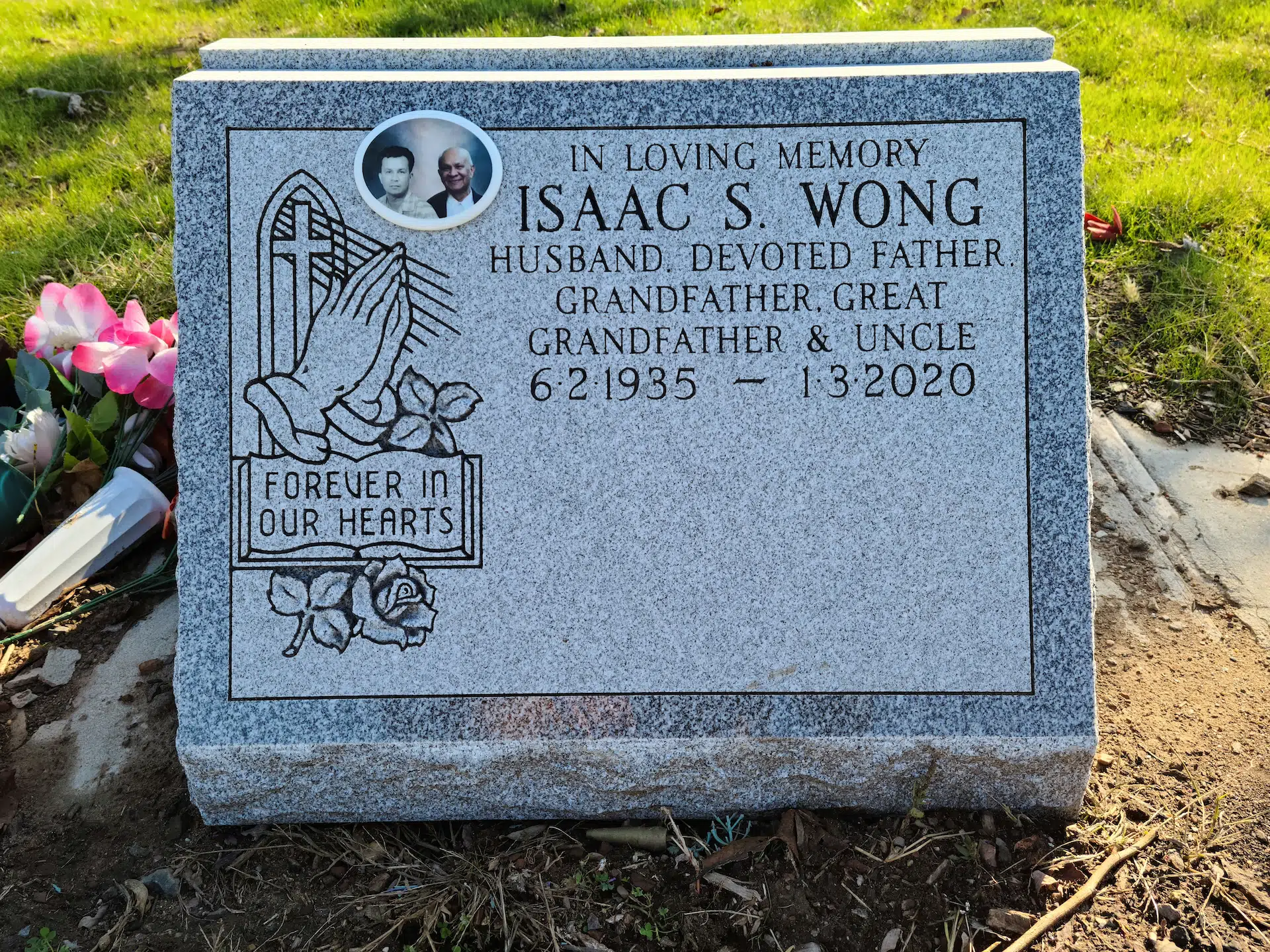 Granite Cemetery Monument hand-carved by Cemetery Monument Guide in NJ — image 1